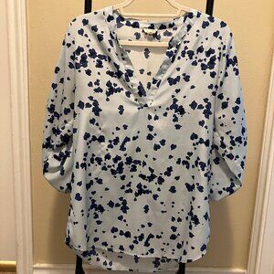 Maison Jules Blue Hearts Blouse